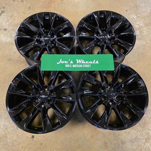 2025 20" 5920 SILVERADO SIERRA TAHOE YUKON SUBURBAN FACTORY OEM BLACK WHEELS