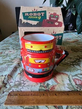 Robot Mug Coffee Cup Fizz Creations Sci-Fi Space Red New in Box Made in UK 2013