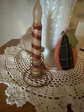 Vintage Bedspring Candle Holder, Candle Not Included