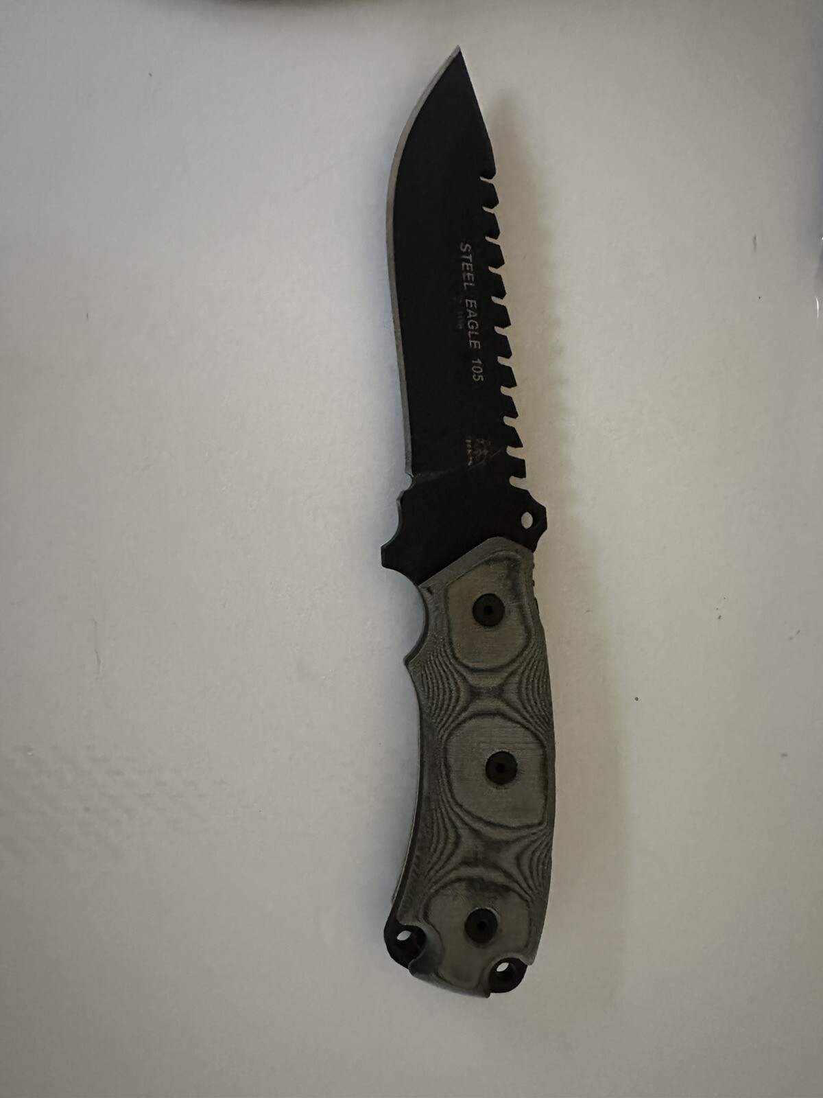 Tops Knives Steel Eagle 105 Knife w/ Kydex Sheath EXCELLENT CONDITION