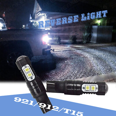 SHENKENUO LED Reverse Back Up Light Bulb 921 912 W16W T15 906 Super White 6000K