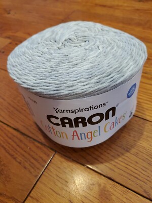 1 skein New Caron Cotton Angel Cakes Yarn 8.8 oz Sugared LICORICE 