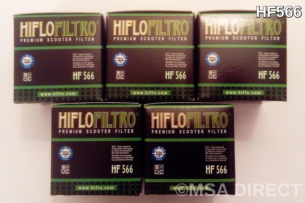 Hiflofiltro Ölfilter HF566 Für KYMCO DOWNTOWN 125/200/300/350 (2009–2016)
