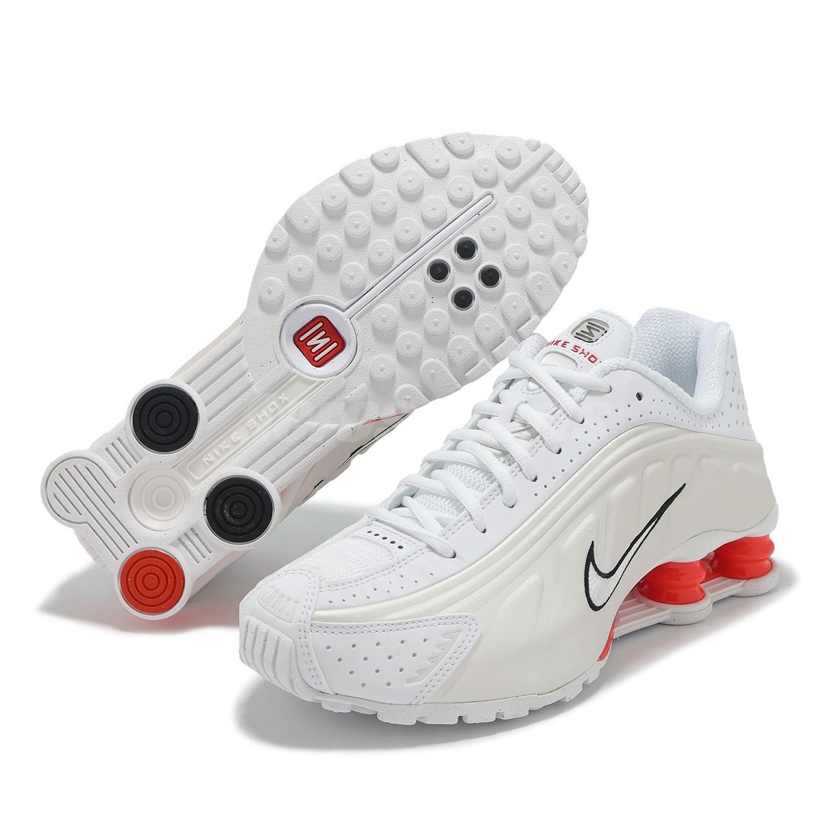 Nike Shox R4 White Phantom Women Casual Lifestyle Shoes Sneakers