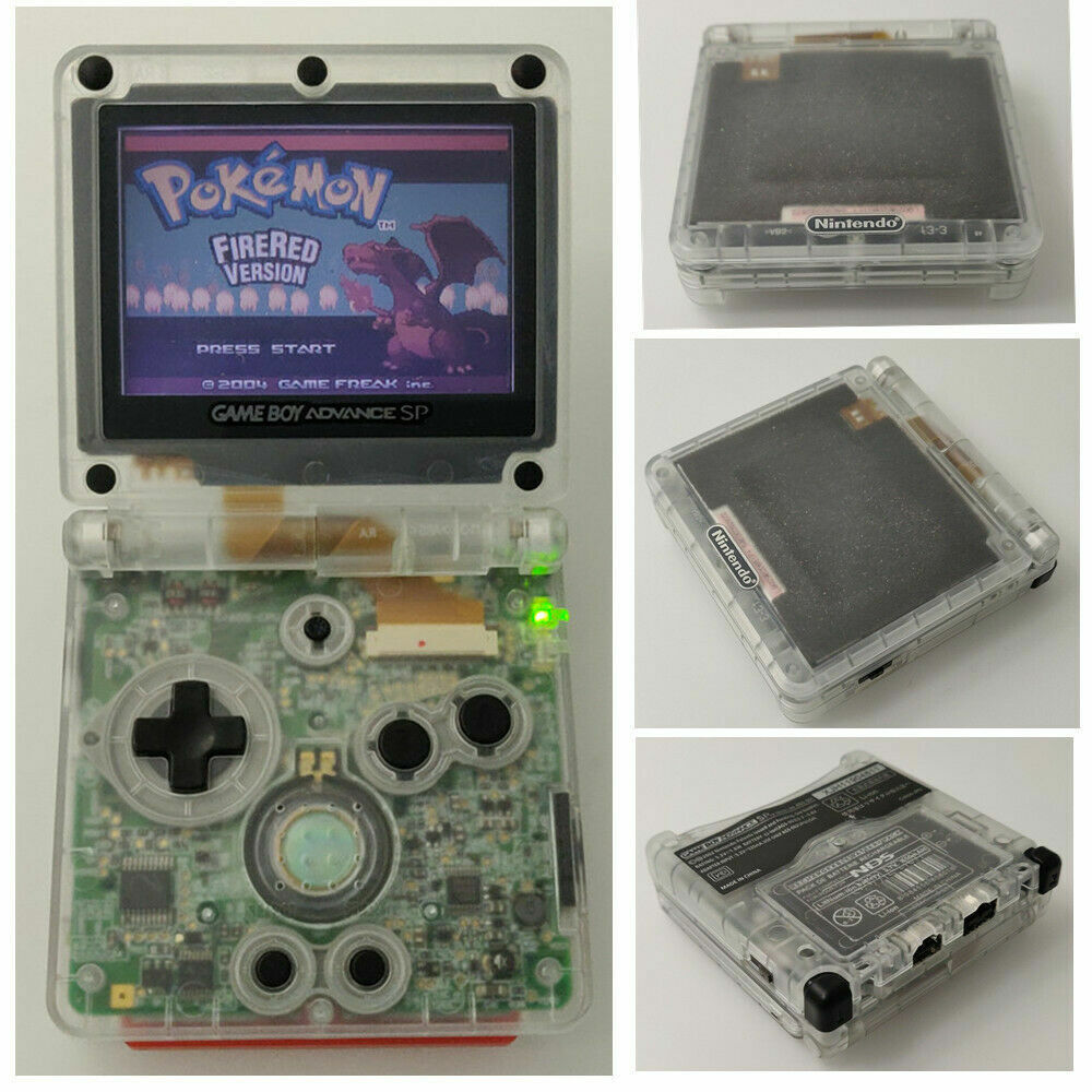 Nintendo Game Boy Advance GBA SP Transparent Clear System AGS 001 NEW Nintendo Game Boy Advance GBA SP Transparent Clear System AGS 001 NEW
