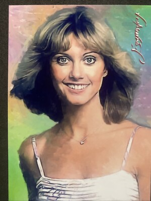 Olivia Newton-John #4 Art Card Limited Numbered xx/50 Edward Vela Signed 2019.