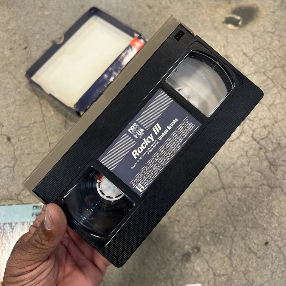 1982 Rocky III - 3 VHS Tape - CBS Fox Video Big Box Red Label Pull Out - Image 4 of 4