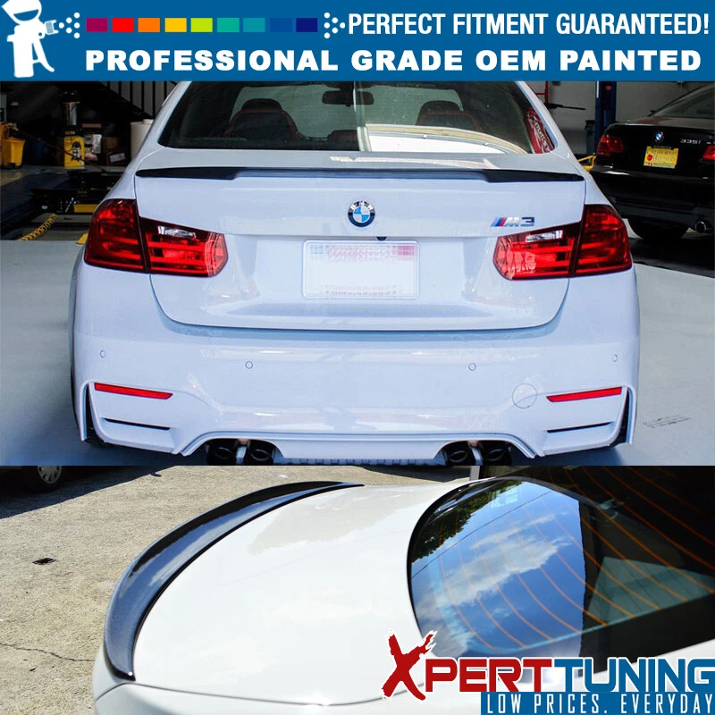 Fits 12-18 BMW F30 Sedan Performance Rear Trunk Spoiler ABS - Painted Color Foto 4 de 4
