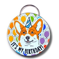 Red Corgi Dog Its My Birthday Bottle Opener Keychain Handmade Accessory Gift