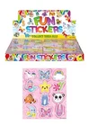 12 Sheets CUTE ANIMAL Stickers Girls Boys Party Bag Fillers Kids Craft Rewards