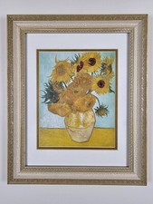 ART - Vincent Van Gogh Sunflowers Print 17x14 Framed Modern Art Print - Flower 