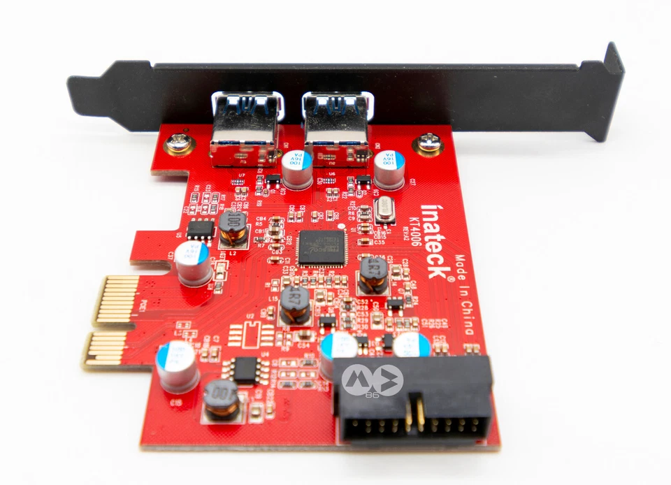 Inateck Scheda PCI Express interna di espansione Hub con 2 porte USB 3.0 - Immagine 3 di 4