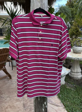 BURBERRY LONDON MULTI COLOR STRIPES POLO SHORT SLEEVE SHIRT Sz 2XL