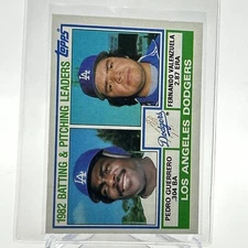 1983 Topps Dodgers Leaders/Checklist Baseball Card #681 NM-Mint FREE SHIPPING