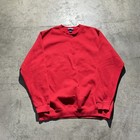 Vintage 90s Made In USA Lands End Pullover Sweatshirt Men’s XL Red
