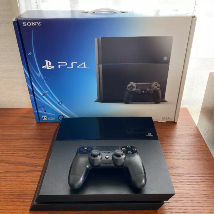 Sony PlayStation 4 PS4 CUH-1100A 500GB Jet Black Console SET w/ BOX Fedex  F/S