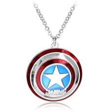 Captain America shield pendant necklace Avengers necklace accessories