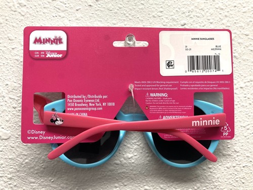 Disney Junior Minnie Mouse Blue & White Polka Dot Children’s Sunglasses - Picture 4 of 4
