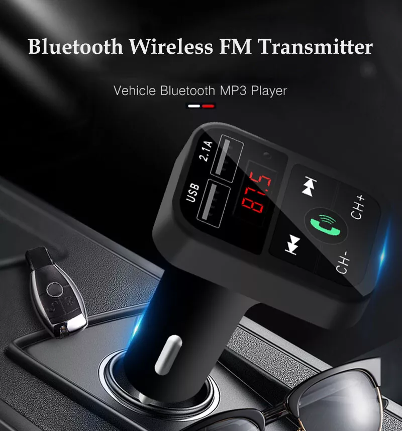 Bluetooth Wireless In Car MP3 FM Transmitter Car Radio Adapter Kit