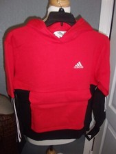 Adidas Boy's Red/Black Hoodie Size S 8 MSRP 50