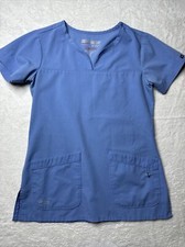 Grey s Anatomy Professional Wear Scrub Top By Bravo Small Blue