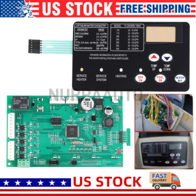 For Pentair Master Temp 400 42002-0007S Control Board Kit w/ 472610Z Switch Pad