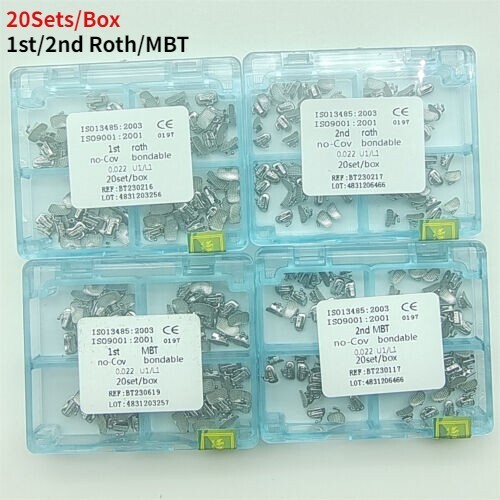 20 Kit Ortodontici Non Convertibili Bondable Roth 022 Tubi - Foto 11