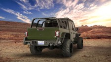 Off-road Rear Bumper Wbedside Slider Step D-ring For 20-26 Jeep Gladiator Jt Off-road Rear Bumper Wbedside Slider Step D-ring For 20-26 Jeep Gladiator Jt