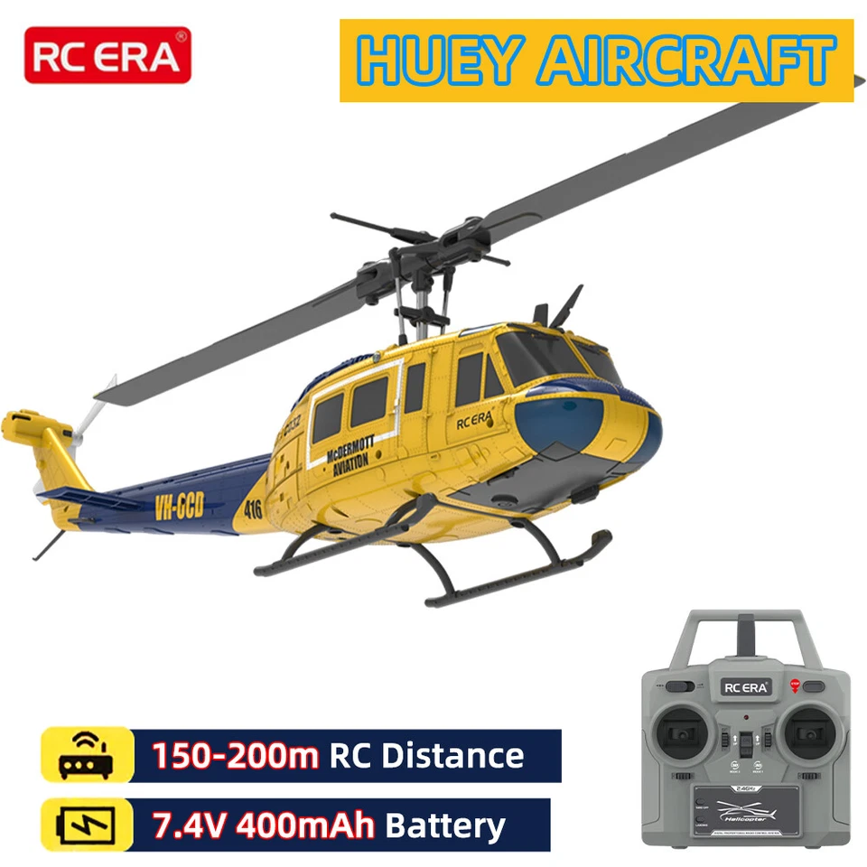 RC ERA C032 Huey UH-1 RC Hubschrauber 1/48 Gyro 6CH 3D One-key Inverted flight - Bild 2 von 4