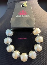 Paparazzi Pearls  silver bracelet