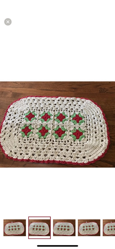 BRAND NEW HANDMADE CROCHET RUG/TABLETOP