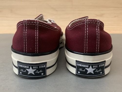 Converse Unisex Chuck 70 OX Canvas Sneaker Dark Beetroot/Egret/Black Mens Sizes - Picture 3 of 12