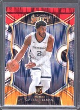 2020-21 Select Prizms Red White Orange Flash #66 Xavier Tillman