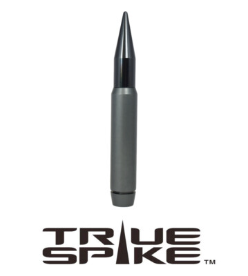 TRUE SPIKE BILLET 7'' FAT BULLET ANTENNA GUNMETAL FOR FORD F250 F350 SUPER DUTY