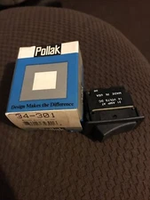 New Pollak Universal  Design Black On-Off  Rocker Switch 34-301p