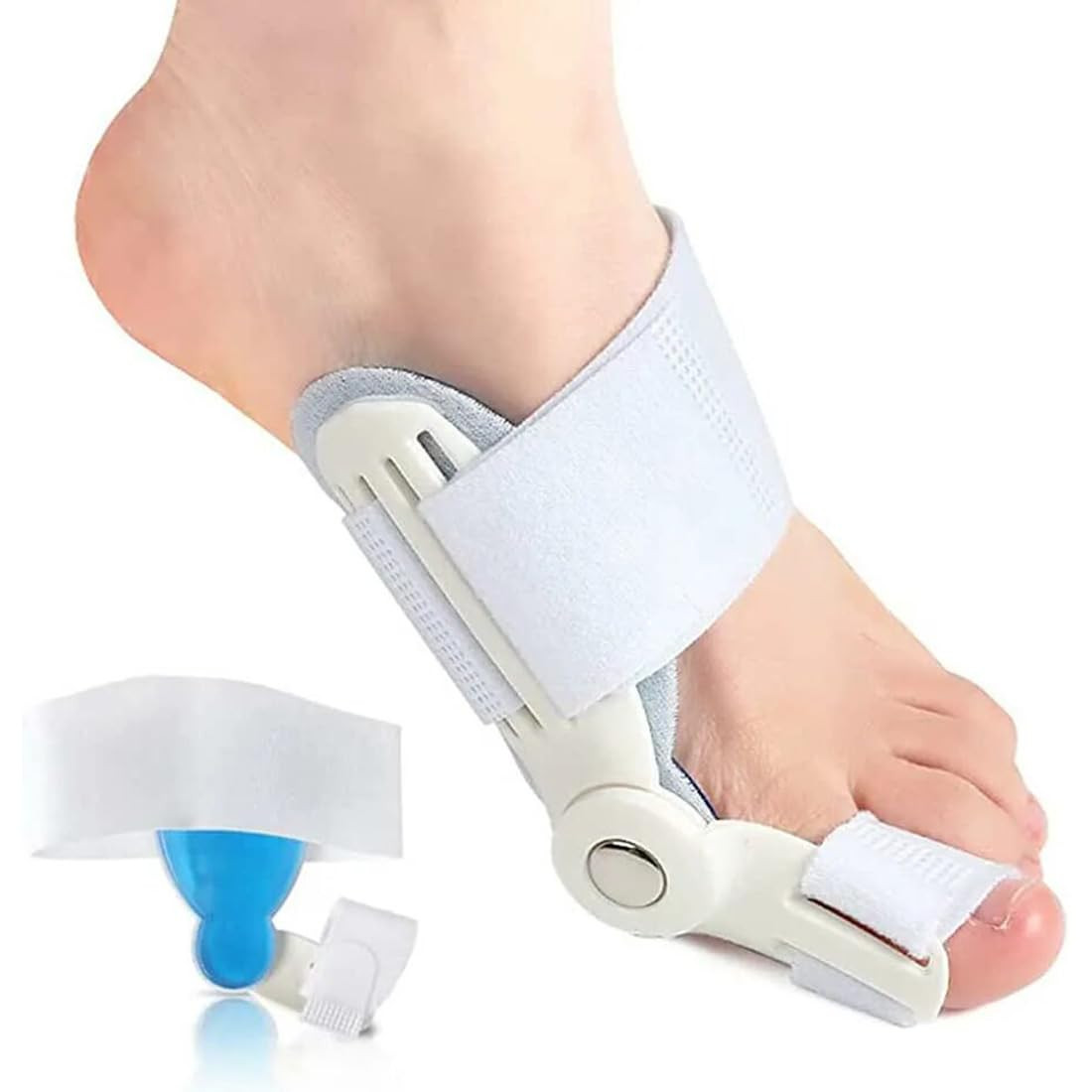 Hallux Valgus Socken mit Silikonpads Verstellbar Zehenspreizer für Männer Frauen
