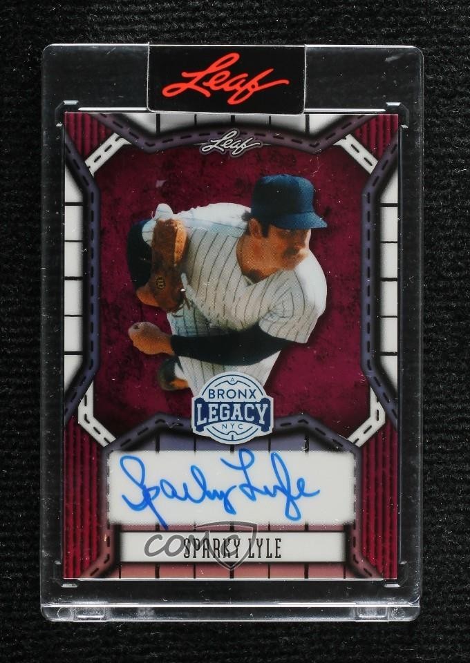 2025 Leaf A Bronx Legacy Pink Prismatic 2/5 Sparky Lyle #BA-SL1 Auto 1c0k