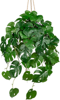 KüNstliche Monstera Kunstpflanzen HäNgend 70 Cm KüNstliche HäNgepflanze Im Topf