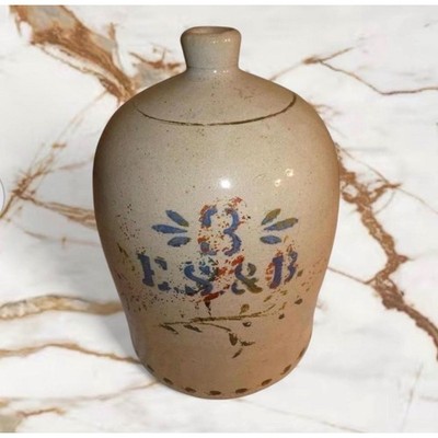 Antique E.S. & B NEW BRIGHTON, PA Stoneware 3 Gallon CROCK JUG