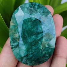 536 ct Natural Colombian Green Emerald Loose Oval cut Gemstone with certificate