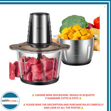 Robot De Cuisine Reemix MC02 Avec 2 Bols En Verre Et Acier - 500W, 2 Vitesses