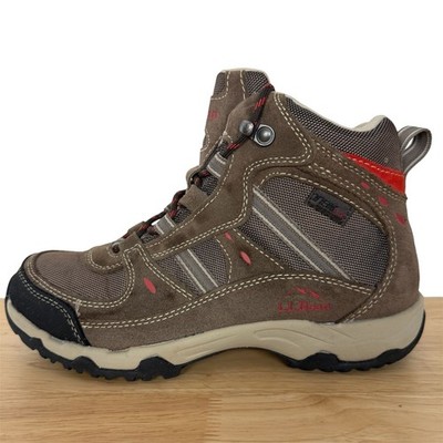 LL Bean Trail Model 4 TEK2.5 WATERPROOF Hiking Boots Women 8 Brown Mid Trail WP