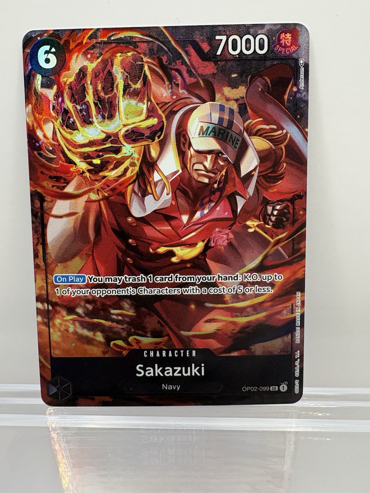 Sakazuki 2023 Paramount War #OP02-099 Super Rare (Alternate Art