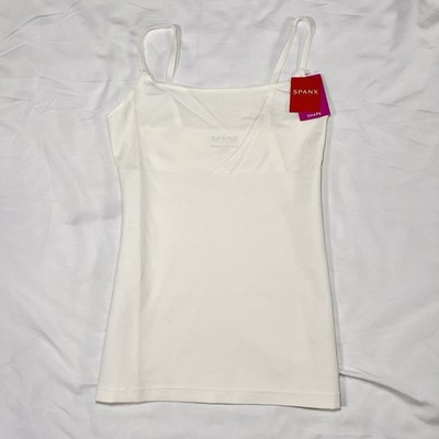 Spanx Powder In & Out Cami Size M Powder Ivory Slimming Smoothing Shaping NWT