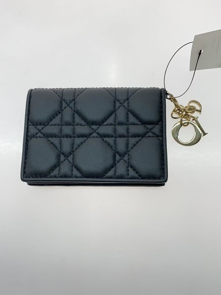 Christian Dior Card Case Cannage Black Women's thumbnail 2