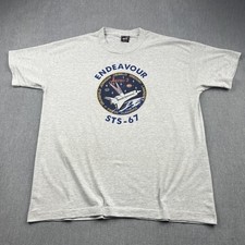 Vintage Single Stitch NASA Endeavour STS-67 Space Shuttle T-Shirt Sz XL USA Made