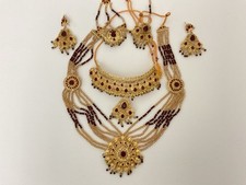 New Afghan large jewelry set, 2 Necklaces-2 Headpieces-Earrings-