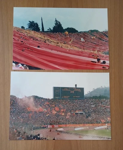 AS ROME LOT 2 PROFESSIONAL PHOTOS ROME JUVE 80s SURVA SUD