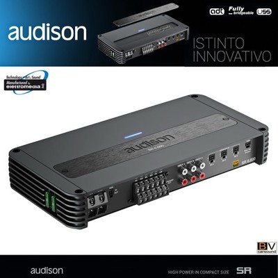 SQ Verstärker Audison SR6.600 6-Kanal Endstufe D-Class 4 x 130 + 2x 300 RMS 2+1Ω