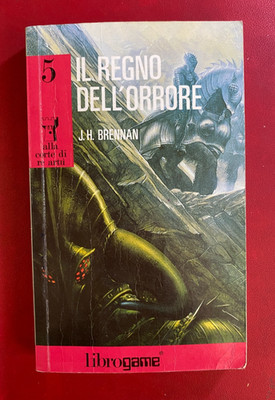 ALLA CORTE DI RE ARTU' 5 IL REGNO ORRORE E.Elle (1° Ed. 1990) LibroGame Brennan